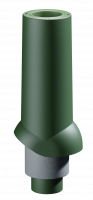 Docke PREMIUM/ Выход канализационный ИЗЛ-110/500/ Труба/ Зелёный
